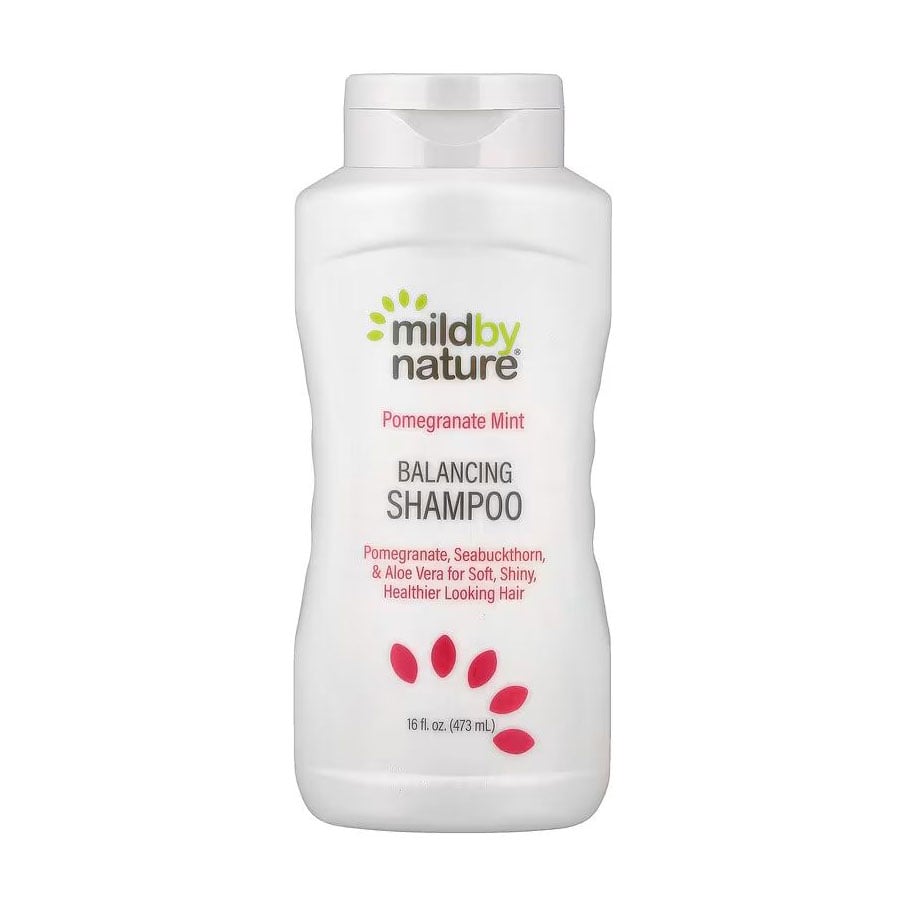 Балансувальний шампунь для волосся mild by nature Pomegranate Mint Balancing Shampoo з гранатом та м'ятою, 473 мл